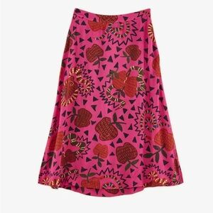 Farm Rio Pink Snake Fruit Midi Skirt – Size XS